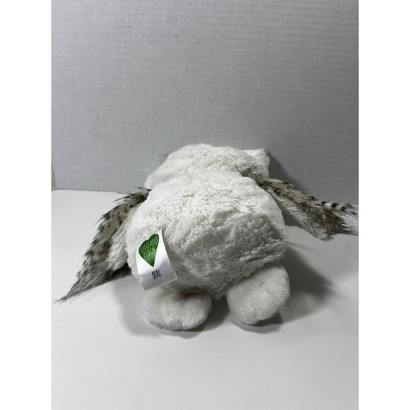 Opal the Owl Portland Plush 9" Stuffed Animal Realistic Barn Owl White Gray - Picture 6 of 8